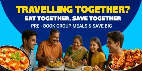 Book Group Meals in Train with RailMitra
